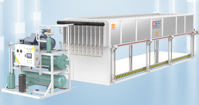 直冷式塊冰機(jī)利用制冷劑與水直接接觸換熱 直冷式塊冰機(jī)利用制冷劑與水直接接觸換熱