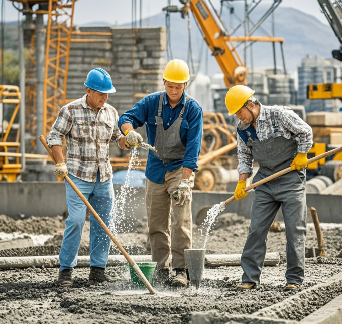 混凝土內部水分結冰
